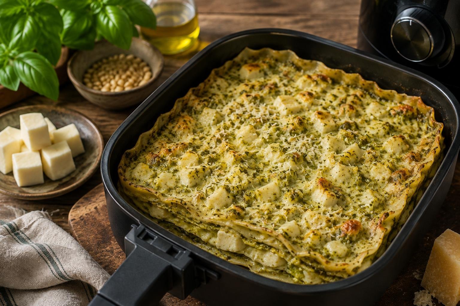 Lasanha ao Pesto Genovês